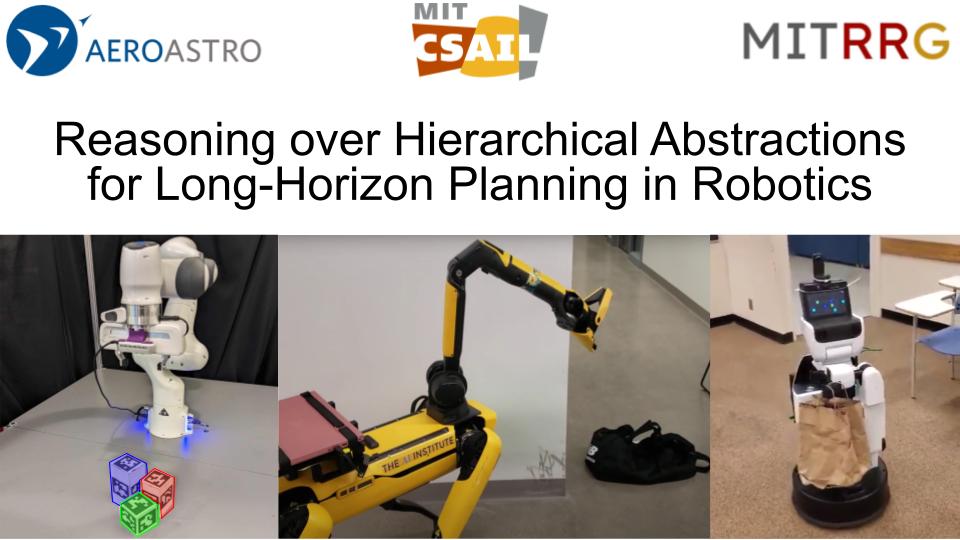 Reasoning over Hierarchical Abstractions for Long-Horizon Planning in Robotics